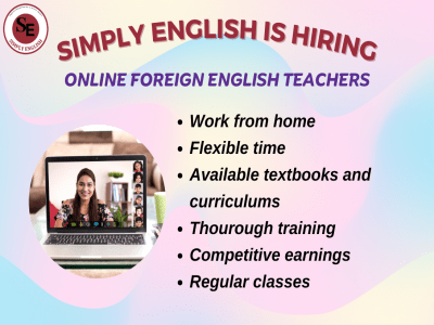 ONLINE PART-TIME FOREIGN ENGLISH TEACHERS